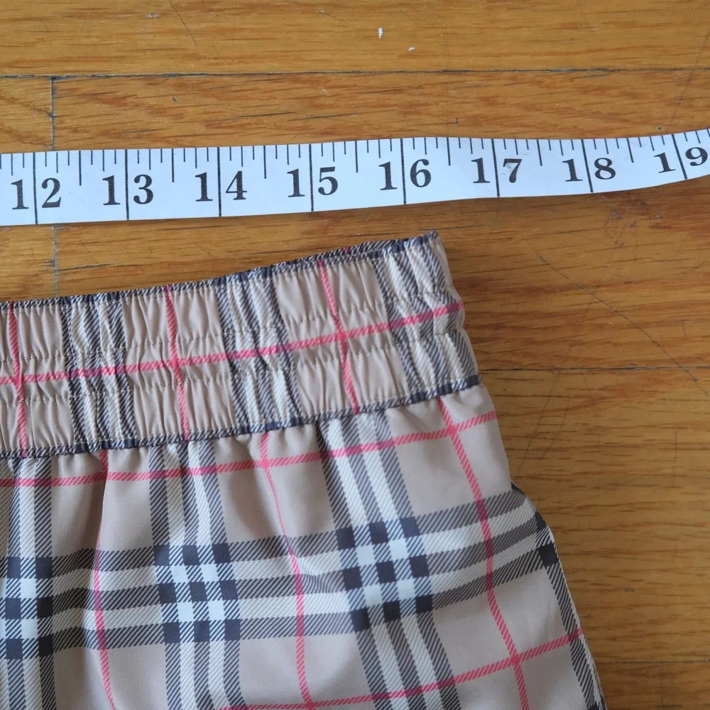 Burberry Swim Shorts Mens Tan Vintage Check Designer Large Trunks